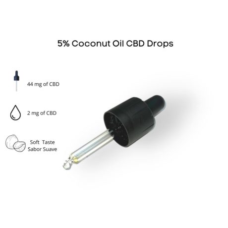 CBD Coconut 5% Oil Drops 10ml with dropper 2 by CBDDONA